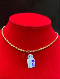 18k saudi gold necklace rope chain 4 15
