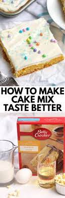 how to make box cake mix taste homemade