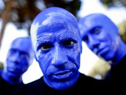 Video: Blue Man Group Promo Reel. (Blue Man Group). More videos. Blue Man Group: men in body paint, or anima-tronic aliens from the future? You decide. - 587181