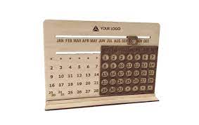 Customized Wooden Perpetual Table Calendar