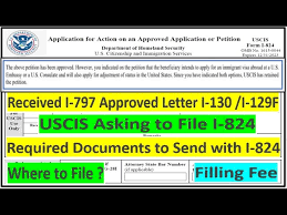 129f approved and uscis asking to file