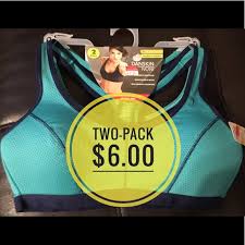 2 Sports Bra Racerback Size Medium Nwt