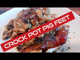 delicious crock pot pig feet messy