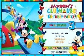 Mickey Mouse Personalized Invitations Digital Invitation