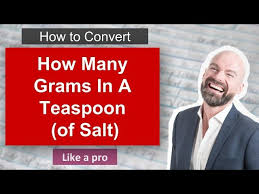 how many grams in a teaspoon of salt