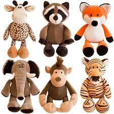 The word 'cute' doesn't mean for girls only; 25cm Cute Stuffed Animals Plush Toy Elephant Giraffe Raccoon Fox Lion Tiger Monkey Dog Plush Animal Soft Toys For Children Gifts Stuffed Plush Animals Aliexpress