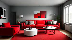 how the colour red in interior design