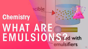 Emulsions are formed from the two liquids can form different types of emulsions. What Are Emulsions Properties Of Matter Chemistry Fuseschool Youtube