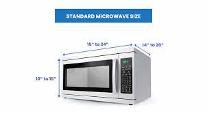 microwave sizes types dimensions