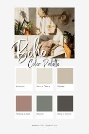 Boho Aesthetic Color Palette
