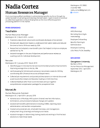 5 human resources (hr) resume examples