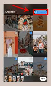 how to add multiple photos to insram