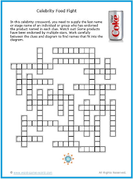 That's the case with dormer, which probably served as. Tv Crosswords Foods With Celebrity Endorsements
