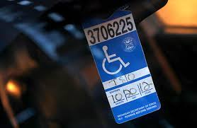 handicap parking ticket