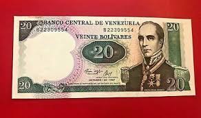 Últimas noticias, fotos, y videos de banco central de venezuela las encuentras en el comercio. Banco Zentral De Venezuela Veinte Bolivares 20 Banknote Handgehoben Same As P Ebay