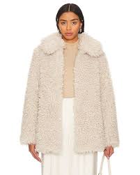 Ena Pelly Bridgette Faux Fur Jacket In