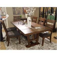 Table tops have rustic metal accents which match the textured metal knobs. Reduced Zenfield Dining Chairs By Ashley Homestore Furniture Home Living Furniture Tables Sets On Carousell