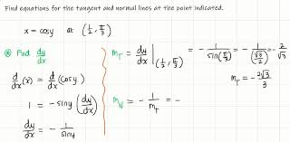 3 Find The Equation Of The Tangent Line