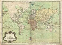 1778 Bellin Nautical Chart Or Map Of The World World Map