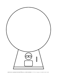 Gum ball machine coloring page coloring pages. Gumball Machine Free Printable Template Planerium