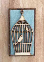 Dollhouse Bird Cage Picture Miniature