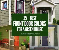 front door colors for a green house