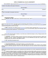 Free Sublease Agreement Template Word Commercial Lease Agreement Doc