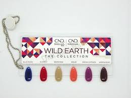 Cnd Shellac Vinyl Wild Earth Painted Color Chart Nail