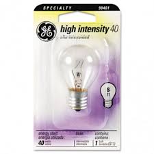 Incandescent S11 Appliance Light Bulb 40 W Gel35156