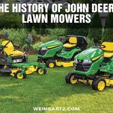 the history of john deere lawn mowers