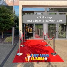 vip barrier posts and red carpet