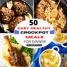 easy healthy crockpot meals for dinner
