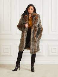 Guess Alexandra Faux Fur Coat