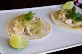 Chicken Tacos With Salsa Verde gambar png