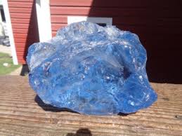 Glass Rock Slag Pretty Clear Sapphire