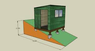 how to build a shed on slope