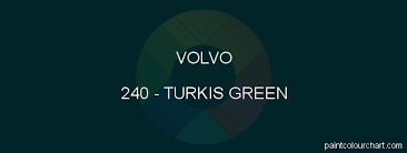 240 turkis green for volvo bodywork