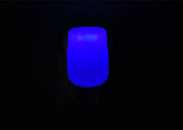 Small Decorative Motion Sensor Night Light Blue Color Durable Rugged Construction