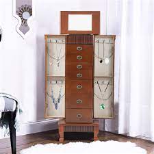 jewelry armoire wood jewelry storage