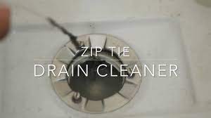 diy zip tie drain cleaner you
