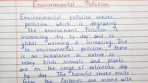 write a short essay on environmental