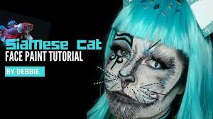 siamese face paint tutorial cat face