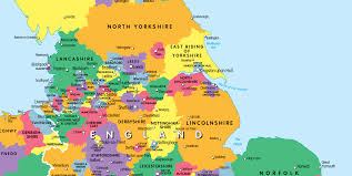 You can customize the map before you print! United Kingdom Counties And Regions Map Small 10 99 Cosmographics Ltd