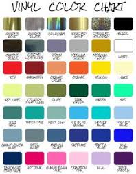 Vinyl Color Chart Part One Color Charts Fonts Custom