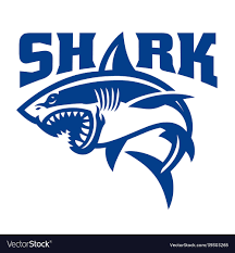 shark simple logo royalty free vector