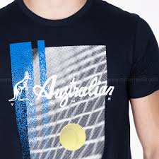 australian printed men s tennis t shirt