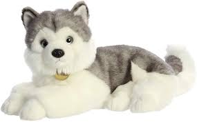 miyoni 14 siberian husky plush dog toy
