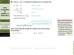 Solve Inequalities By Addition Or