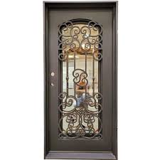 Operable Arch Frosted Glass Dark Bronze