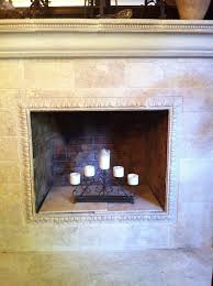 Fireplace Reface With Tumbled Marble